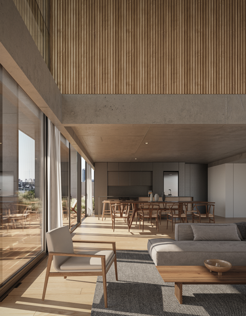 Retrato de las creadoras en su estudio con piezas escultóricas