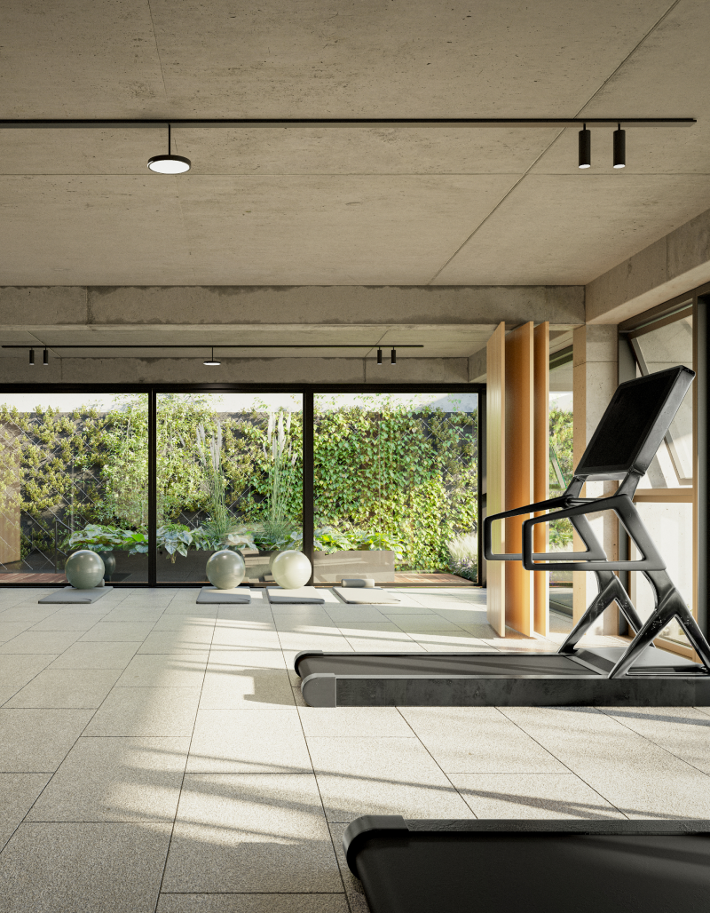 Retrato de las creadoras en su estudio con piezas escultóricas